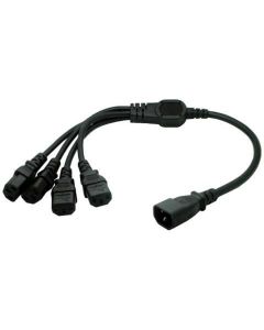 Eonvic IEC 320 C14 Male to 4XC13 Female Y Type Splitter Power Cord (50cm)