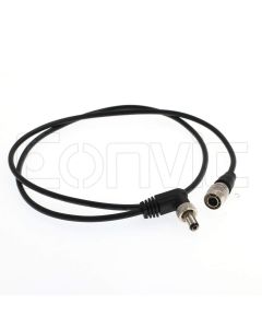 Eonvic Hirose 4 Pin Male for Sony F5 F55 Camera to Locking 2.1mm DC Right Angle Output Power Cable for Lectrosonics SR receivers Video Devices PIX-E5 E5H E7 Monitor