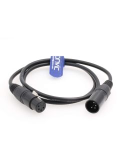 Eonvic 4-pin Male to Female 4Pin XLR Power Supply Cable for DSLR Camera