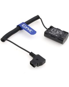 Eonvic D-Tap to LP-E6 Dummy Battery Adaptor Power Cable for SmallHD 501/502 702 Monitor (Coiled line)